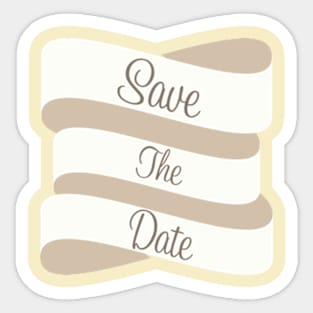 Save ANd Date Sticker